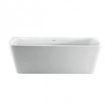 Barclay ATREC71IG-BN - Vincent 71'' AC Rect Tub WH,w/Internal Drain Pipe, BN