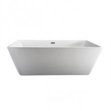 Barclay ATRECN71WIG-CP - Vaughn 71'' AC Rect Tub WH, Internal drain-OF CP