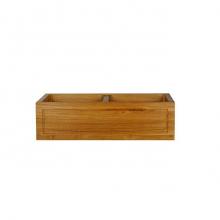 Barclay FSTDB6104-TK - Luana 36'' Double Bowl Farm Sink,Frame Front, Teak