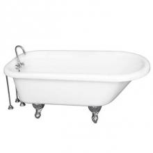 Barclay TKADTR60-WCP9 - Tub Kit 60'' AC Roll Top, TubFiller, Supplies, Drain-Chrome