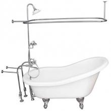 Barclay TKADTS60-WCP4 - Tub Kit 60'' AC Slipper, ShwrUnit, Supplies, Drain-Chrome