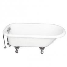 Barclay TKATR67-WCP7 - Tub Kit 67'' AC Roll Top, TubFiller, Supplies, Drain-Chrome