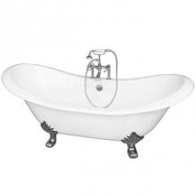 Barclay TKCTDSH-CP2 - Tub Kit 71'' CI Dbl SlipperFiller, Supplies, Drain-Chrome