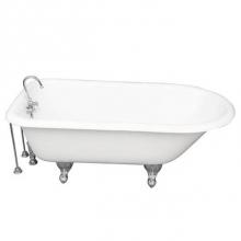 Barclay TKCTR60-CP9 - Tub Kit 60'' CI Roll Top, TubFiller, Supplies, Drain-Chrome