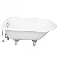 Barclay TKCTRH54-CP8 - Tub Kit 54'' CI Roll Top, TubFiller, Supplies, Drain-Chrome