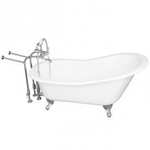 Barclay TKCTSN60-CP1 - Tub Kit 60'' CI Slipper, TubFiller, Supplies, Drain-Chrome