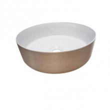 Barclay 4-106LYSD - Musgrave 14'' Circular Basin, White with Silver