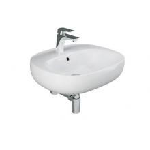 Barclay 4-1724WH - Illusion 550 Wall-Hung Basin 4'' Centerset, White