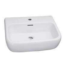 Barclay B/3-1001WH - Metropolitan 600 Ped Lav Basin 1-Hole, White