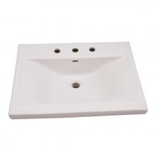 Barclay 4-278WH - Mistral 650 Wall-Hung Basin 8'' cc, White