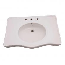 Barclay B/978WH - Milano Deluxe Console Basin8'' cc, White