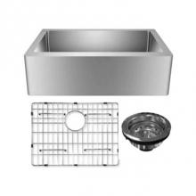 Barclay FSSSB2002K-GS - Adelphia 27''GOLD SS Farmr Sink w/GOLD Wiregrid & Strainer