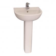 Barclay B/3-534WH - Compact 450 Basin, 4'' cc  White