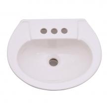 Barclay B/3-201WH - Hampshire 450 Basin, 4''cc,  White