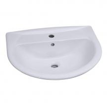 Barclay B/3-301WH - Karla 605 Basin only, 1 hole  White