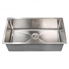 Barclay KSSSB2160-SS - Fabyan 32'' SS Single Bowl Undermount Kitchen Sink