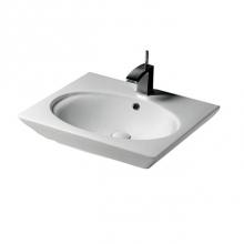 Barclay B/3-378WH - Opulence Basin, White Oval Bowl, 8''cc