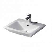 Barclay 4-368WH - Opulence 23'' Wall-Hung Basin, White, Rect. Bowl, 8'' WS