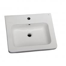 Barclay B/3-1068WH - Resort 500 Basin only, White-8'' Widespread