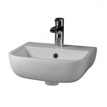 Barclay 4-211WH - Series 600 SMALL Wall-Hung Basin 15-3/4'', 1-Hole, White