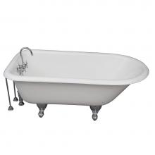 Barclay TKCTR67-CP10 - Tub Kit 67'' CI Roll Top, TubFiller, Supplies, Drain-Chrome