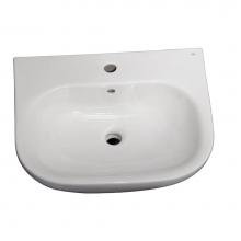 Barclay B/3-2031WH - Tonique 550 Basin only, White-1 hole