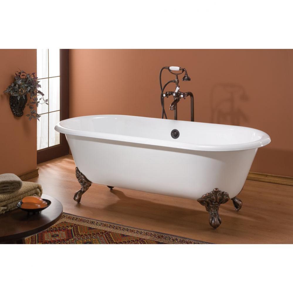 REGAL Cast Iron Bathtub with Flat Area for Faucet Holes