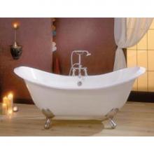 Cheviot Products 2112-WC-8-AB - REGENCY Cast Iron Bathtub with Faucet Holes