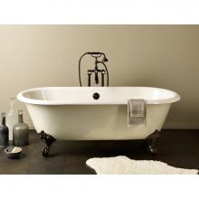 Cheviot Products 2175-WW-PN - REGAL Cast Iron Bathtub with Continuous Rolled Rim