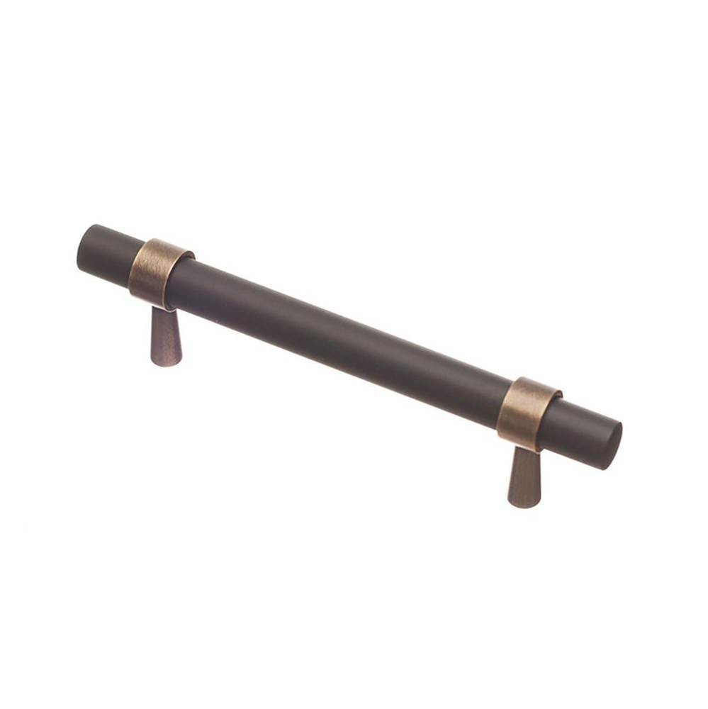 Cabinet Pull Hand Finished in Matte Satin Bronze and Matte Satin Bronze