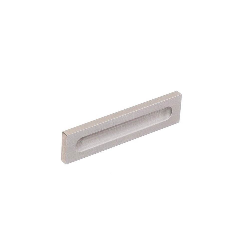 Slim Drawer Face with full detent Pull 3'' center to center  - Nickel Stainless