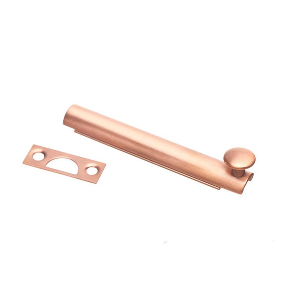 4'' Overall Length Surface Bolt - Satin Brass