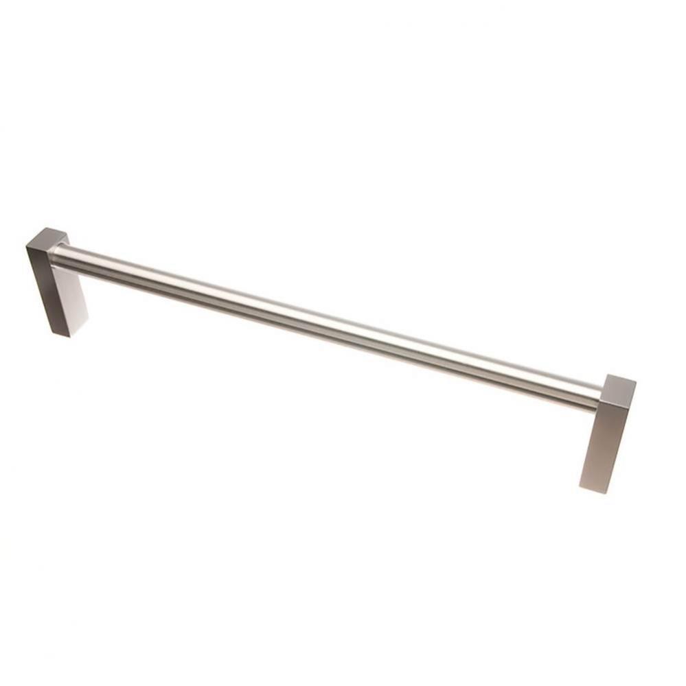 Towel Bar and Appliance, Door and Shower Door Pull Hand Finished in Polished Nickel and Polished N