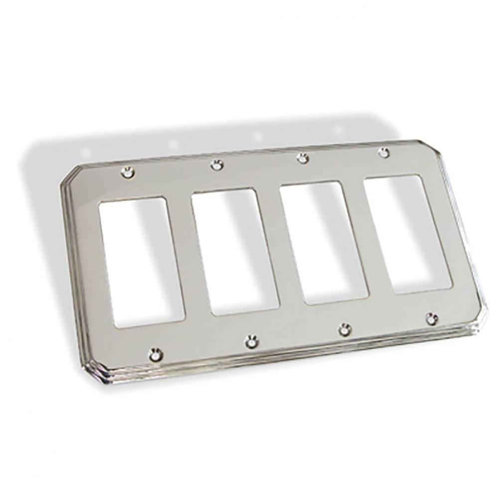 Quad GFI Square Deco Switch Plate  - Match Sample