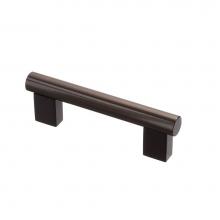 Colonial Bronze 535-3-M4-4 - 3'' center to center Rectangular Post Bar Pull  - Matte Satin Brass