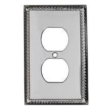 Colonial Bronze 6006-2D-26D - Double Duplex Rope Switch Plate- Satin Chrome