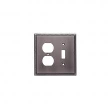 Colonial Bronze 6006-3T-26 - Triple Toggle Rope Switch Plate- Polished Chrome