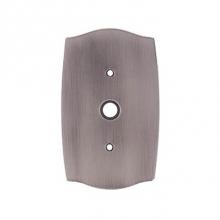 Colonial Bronze 6005-1C-10 - Single Cable Jack Colonial Switch Plate  - Satin Bronze