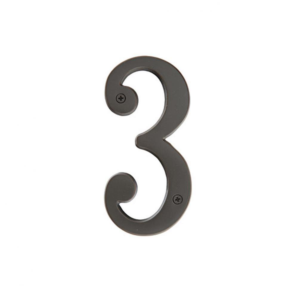 House Number Digit ''3'', 6'', MB