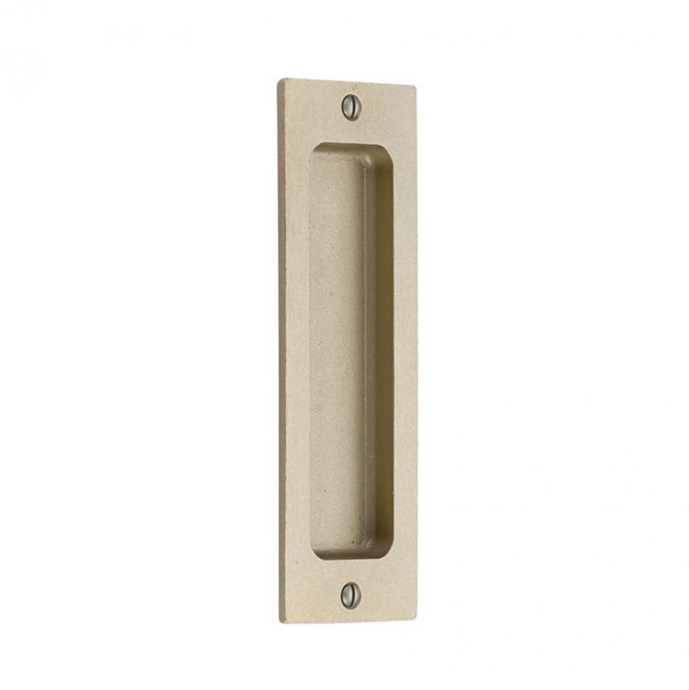 Sandcast Bronze Rectangular Flush Pulls -6'', TWB