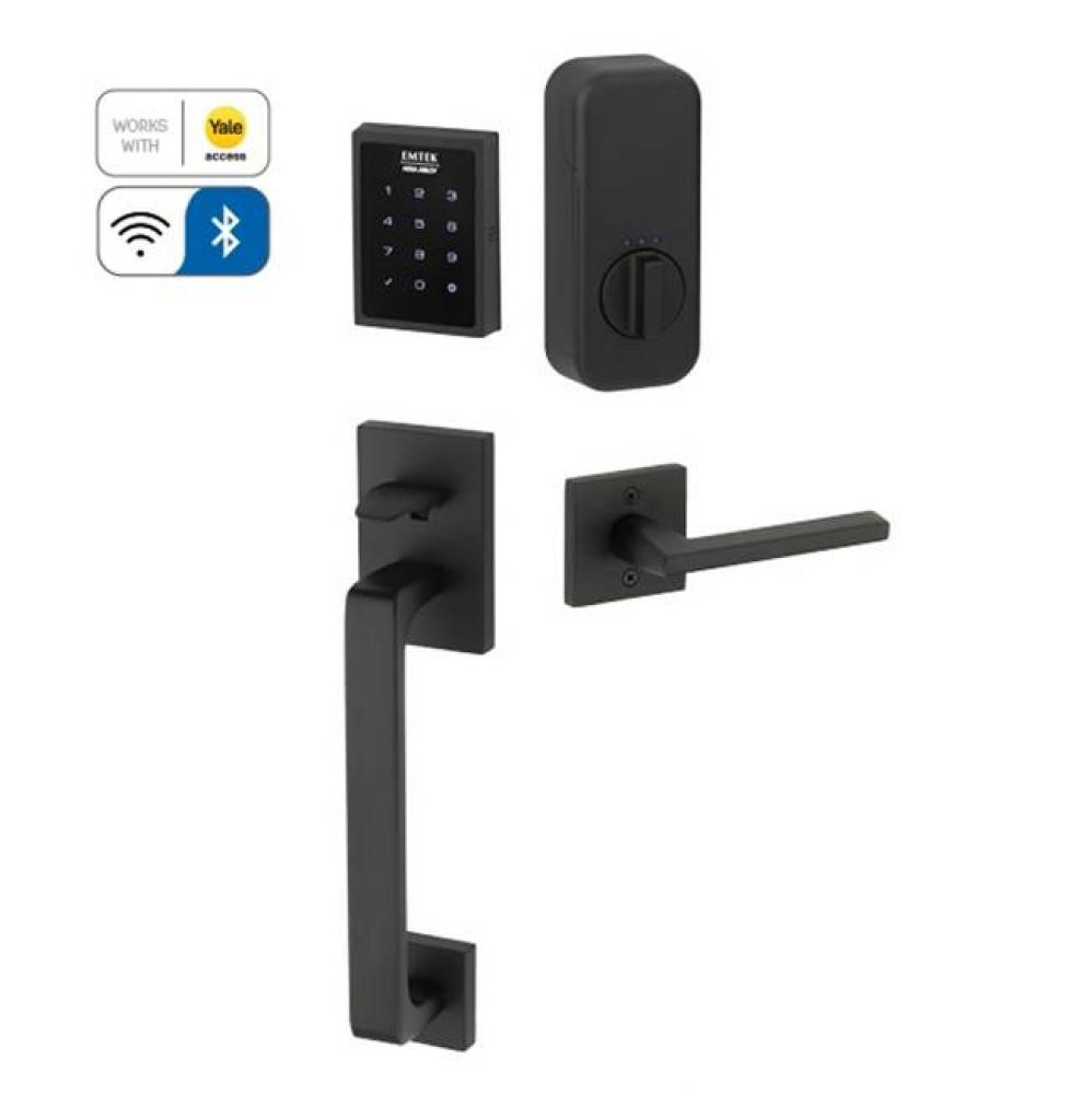 Electronic EMPowered Motorized Touchscreen Keypad Smart Lock Entry Set with Baden Grip - works wit