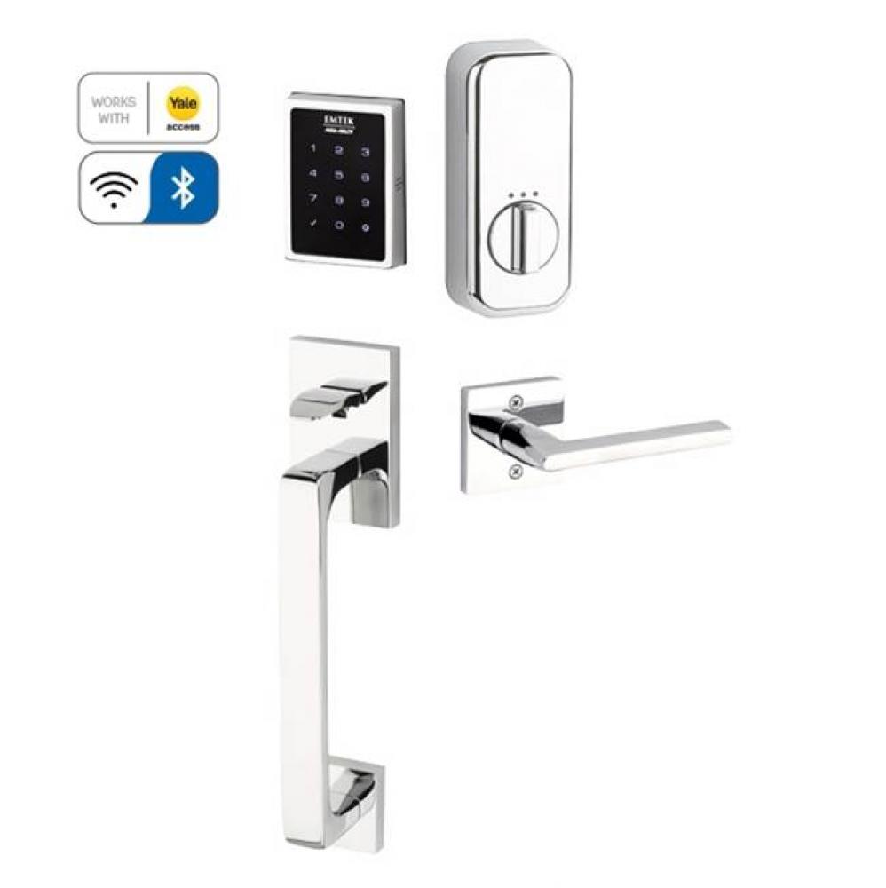 Electronic EMPowered Motorized Touchscreen Keypad Smart Lock Entry Set with Baden Grip - works wit