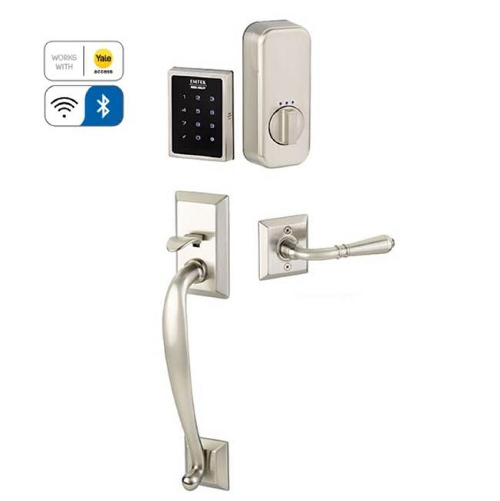 Electronic EMPowered Motorized Touchscreen Keypad Smart Lock Entry Set with Franklin Grip - works