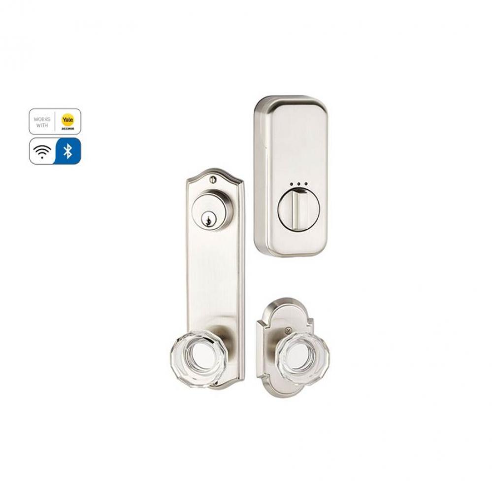 EMPowered Upgrade, Passage Single Keyed, Sideplate Locksets Colonial 5-1/2'' Center to C