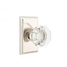 Emtek 8121OTUS19 - Passage, Rectangular Rosette, Old Town Crystal Knob, US19