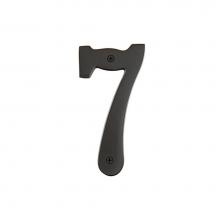 Emtek 2827MB - House Number Digit ''7'', 6'', MB