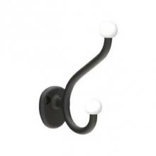 Emtek 25050FBS - STEEL HOOK, FLAT BLACK STEEL