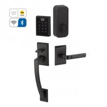 Emtek EMP1104STURHUS19 - Electronic EMPowered Motorized Touchscreen Keypad Smart Lock Entry Set with Ares Grip - works with