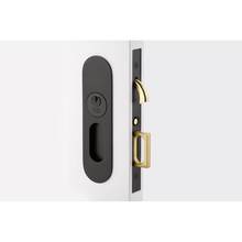 Emtek 2165US4 - Privacy, Narrow Oval Pocket Door Mortise Lock, US4