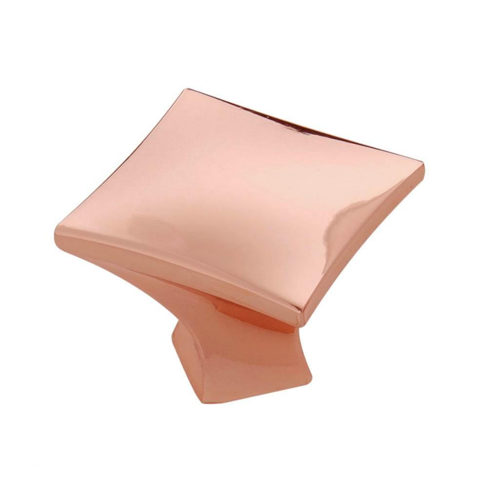 Twist Collection Knob 1-1/4'' Diameter Polished Copper Finish